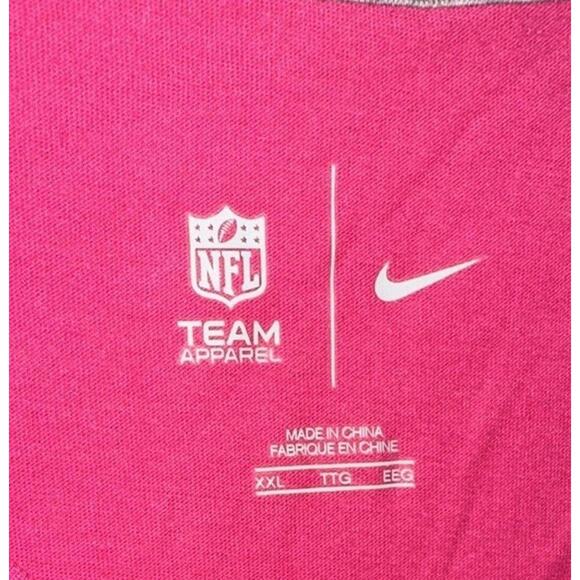 New Orleans Saints Shirt Women's XXL Nike Short Sleeve Pink Breast Cancer NWoT - Picture 2 of 7